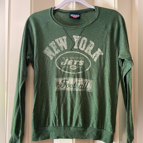 Junk Food Clothing Tops - Junk Food Clothing green New York Jets top, knit, vintage look. Small or medium